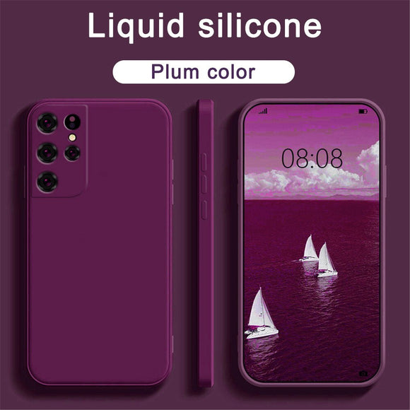 Liquid Silicone Case For Samsung Galaxy S23 S22 S21 Ultra Plus FE