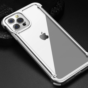 Luxury Brand Purple Metal Bumper Case For iPhone 14 13 series