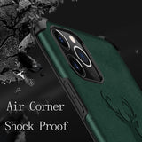PU Leather Waterproof Shockproof Protective Phone Case for iPhone 12 Series