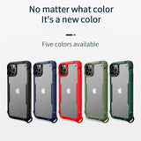 Shockproof Bumper Armor Transparent Lanyard Phone Case For iPhone 12 Series
