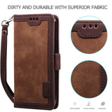 Luxury Retro Leather Magnetic Flip Wallet Case For iPhone 12 11 Pro Max