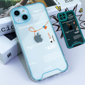 Fluorescent White Label Sports Shoes Luminous Silicone Case for iPhone 14 13 12 series