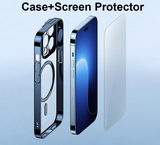 Magnetic Transparent Plating Case for iPhone 14 Series