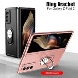 Luxury Armor Shockproof Ring Holder Flip Case For Samsung galaxy Z Fold 2