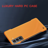 Slim Colorful Hard PC Frameless Case For Samsung Galaxy S21 Ultra 5G
