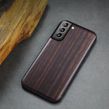 Black Ebony Wood 3D Carved Case For Samsung S21 Ultra Plus