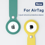 Hangable Keychain Soft Liquid Silicone Protective Case For Airtags