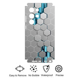 Abstract Honeycomb Decal Skin Back Protector Film For Samsung Galaxy S23 S22 Ultra Plus
