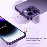 Aluminum Corner Metal Lens Protective Shockproof Case For iPhone 14 13 12 series