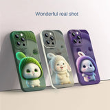 Angel Cartoon Shockproof Silicone Case for iPhone 15 14 13 12 series