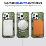 360 ° Rotating Bracket Magnetic Shockproof Armor Case For iPhone 15 14 13 12 series