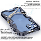 Armor Screw Metal Aluminium Frame Shockproof Case For iPhone 15 14 13 12 series