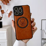 Astronaut Leather Magsafe Case for iPhone 14 13 12 series