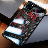 Explorer Painted Tempered Glass Protective Cover Case for iPhone 11 Pro Max