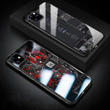 Explorer Painted Tempered Glass Protective Cover Case for iPhone 11 Pro Max