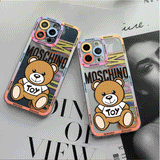 Lovely Bear Cute Cartoon Silicone Clear Case For iPhone 14 13 12 series