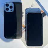 Black Blue Soft Silicone Case for iPhone 15 14 13 12 series