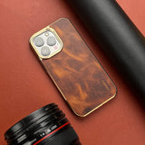 Oil Wax High Quality Leather Case for iPhone 14 13 12 series