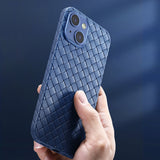 Breathable Silicone Weave Pattern Case for iPhone 14 13 12 series