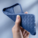 Breathable Silicone Weave Pattern Case for iPhone 14 13 12 series