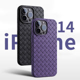 Breathable Silicone Weave Pattern Case for iPhone 14 13 12 series