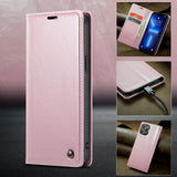 Business Leather Flip 2-in-1 Card Holder Case for iPhone 15 14 13 12 series