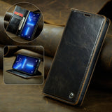 Business Leather Flip 2-in-1 Card Holder Case for iPhone 15 14 13 12 series
