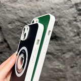 Business Leather Camera Protector Silicone Case For iPhone 14 13 12 series