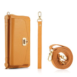Business Wallet Cards Slot Phone Bag Case With Lanyard For iPhone 15 14 13 series