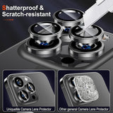 Metal Ring Lens Glass Camera Protector For iPhone 15 series