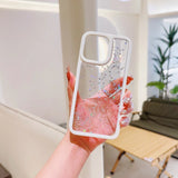 Candy Color Glitter Stars Sequin TPU Transparent Case For iPhone 15 14 13 12 series