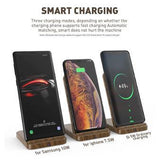 Wooden Wireless Charger for iPhone 11 Pro Max XR XS Max Xiaomi Mi9 Samsung S10 S9 S8