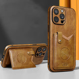 2023 Magnetic Leather Wallet Case For iPhone 14 13 12 Series