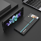 Carbon Fiber Pattern Hard PC Case For Samsung Galaxy Z Flip 4