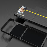 Carbon Fiber Pattern Hard PC Case For Samsung Galaxy Z Flip 4