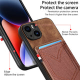 Cards Slot Wallet Leather Lens Protection Magnetic Denim Pocket Case for iPhone 14 13 12 series