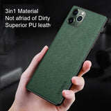 Case for Iphone 11 Series Luxury Vintage Leather Skin Anti-knock Dirt-resistant