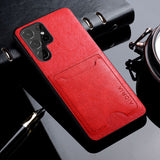 Luxury PU Leather Card Holder Case for Samsung Galaxy S23 Ultra Plus