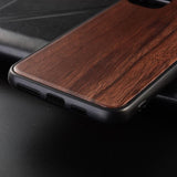 Slim Wood Back Cover TPU Bumper Case for iphone 11 Series