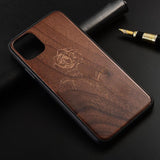 Slim Wood Back Cover TPU Bumper Case for iphone 11 Series