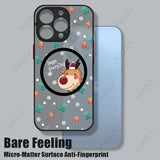 Christmas Cute Deer Gingerbread Magsafe Wireless Charging Shockproof Acrylic Case For iPhone 15 14 13 12 series