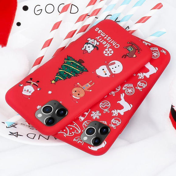 Christmas New Year Soft Silicone Case For iPhone 11 Pro Max