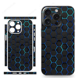 Futuristic Honeycomb Decal Skin 3M Wrap Dazzling Sticker Protector for iPhone 15 14 13 12 series
