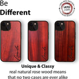 Custom Name High Quality Wooden Walnut Unique Case For iPhone 14 13 12 series