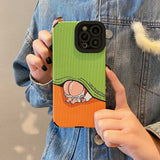 Cute Cartoon Shockproof Non Stick Fingerprint Case For iPhone 14 13 12 series
