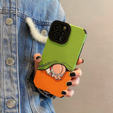 Cute Cartoon Shockproof Non Stick Fingerprint Case For iPhone 14 13 12 series