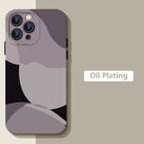 Cute Colorful Art Heart Pattern Matte Soft Silicone Case For iPhone 14 13 12 series