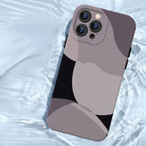 Cute Colorful Art Heart Pattern Matte Soft Silicone Case For iPhone 14 13 12 series