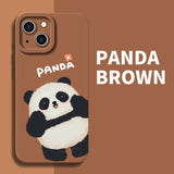 Cute Panda Cartoon Creative Funny Anti Drop Case For iPhone 14 13 12 series