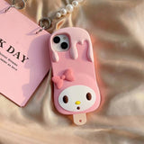 Cute My Melody Pink Ice Cream Soft Silicone Cases For iPhone 14 13 12 series